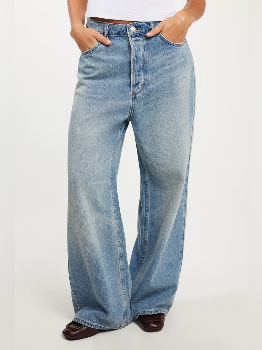 Free People Neuw Yoko Exaggerated Baggy NWOT 24 $199